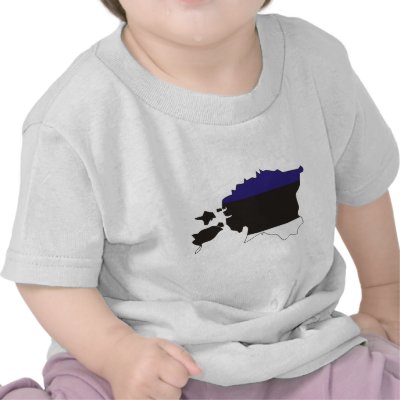 Estonia flag map tshirt by FlagStore
