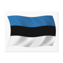 Estonia Flag Postcard by LivingFlags2 Estonia Flag Postcard