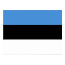 Estonia Flag Postcard