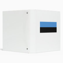 Estonia flag vinyl binder