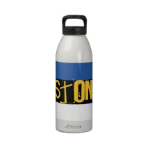 Estonia flag water bottle