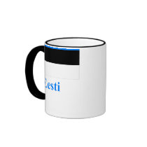 Estonia Flag with Name in Estonian mugs by Vexillophile Estonia Flag with Name in Estonian mugs