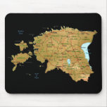 Estonia Map Mousepad