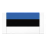 Estonia National Flag Customized Photo Card