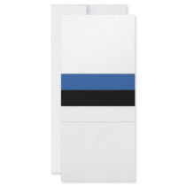 Estonia National Flag Personalized Rack Card