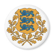 Estonia Official Coat Of Arms Heraldry Symbol Fridge Magnet