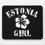 Estonia Pink Girl Mouse Pads