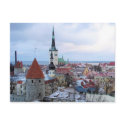 Estonia Skyline postcards by rainbowdharma Estonia Skyline postcards
