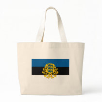 Estonia w COA Tote Bag by FlagTshirts Estonia w COA Tote Bag