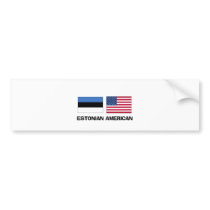 Estonian American bumper stickers by flagshirt Estonian American bumper stickers