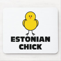 Estonian Chick Mouse Pads