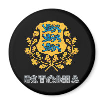 Estonian Emblem magnets by FlagStore Estonian Emblem magnets