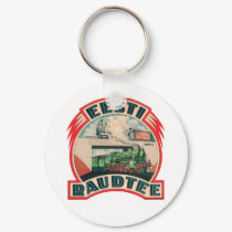 Estonian Railroad Keychain by Vintage_Estonia Estonian Railroad Keychain