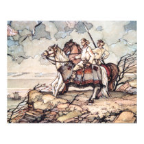 Estonian Vikings on Horseback, Watercolour posters by Vintage_Estonia Estonian Vikings on Horseback, Watercolour posters