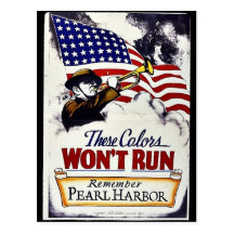 Estos colores, no correrán, Pearl Harbor Postal