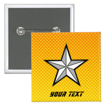 Estrella amarillo-naranja pin