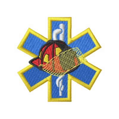Estrella de la vida con el casco Estrella de la vida con el casco