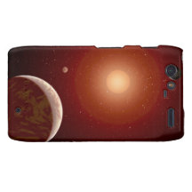 Estrella enana roja y Exoplanets Motorola Droid RAZR Funda
