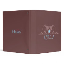 Estrella Range - Chocolate Brown Binder