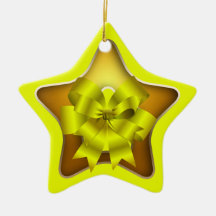 Estrella y ornamento de encargo del navidad del ar adornos de navidad