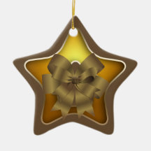 Estrella y ornamento de encargo del navidad del ar ornato