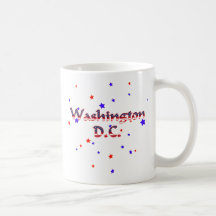 Estrellas patrióticas del Washington DC Tazas