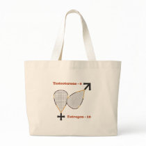 Estrogen Wins Racquetball Tote Bags