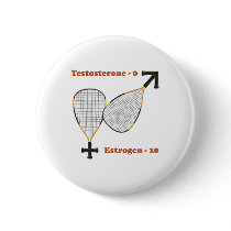 Estrogen Wins Racquetball buttons by HappyDoggies Estrogen Wins Racquetball buttons