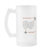Estrogen Wins Racquetball Mugs