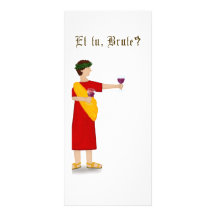 "Et tu, Brute?" Julius Caesar Rack Card Design