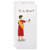 "Et tu, Brute?" Julius Caesar Rack Card Design