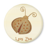 Etched Copper Lady Bug magnets