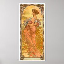 Ete ~ By Alphonse Mucha Poster