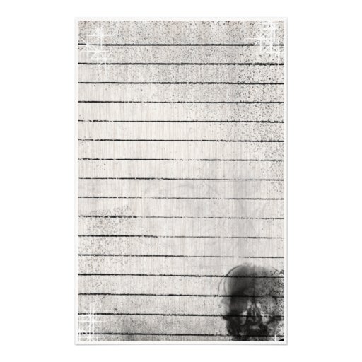 Eternal Grunge Gothic Skull Stationery | Zazzle