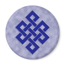 Eternal Knot on Clouds Magnet