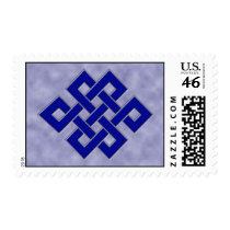 Eternal Knot on Clouds Postage
