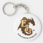 Eternal Lands Logo Keychain, Brown