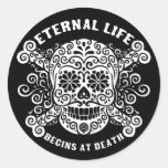 Eternal Life Begins at Death Stickers