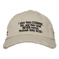 Eternal Life Hat embroidered hats by truthspot Eternal Life Hat embroidered hats