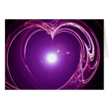 Eternal Love 'Fractal Heart' Digital Art Design card