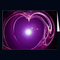 Eternal Love 'Fractal Heart' Digital Art Design cards