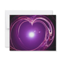 Eternal Love 'Fractal Heart' Digital Art Design Invite