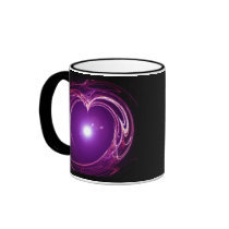 Eternal Love 'Fractal Heart' Digital Art Design Mug