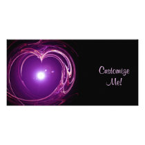 Eternal Love 'Fractal Heart' Digital Art Design Customized Photo Card