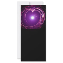Eternal Love 'Fractal Heart' Digital Art Design Rack Cards