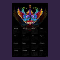 Eternal Love Rainbow Swallow Tattoo 2012 Calendar posters