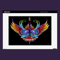 Eternal Love Swallow Tattoo 15" Laptop Skin skins