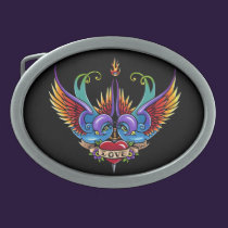 Eternal Love Tattoo Swallow Fae Belt Buckle belt buckles