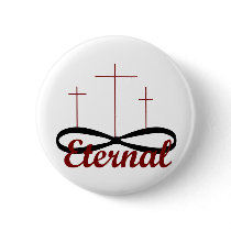 Eternal three crosses button