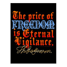 Eternal Vigilance Postcard